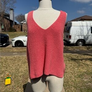 Splendid Coral Knit Top